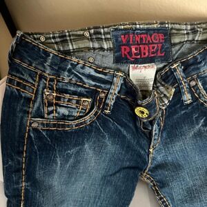 Vintage Rebel Jeans Woman Saddle man true size 27